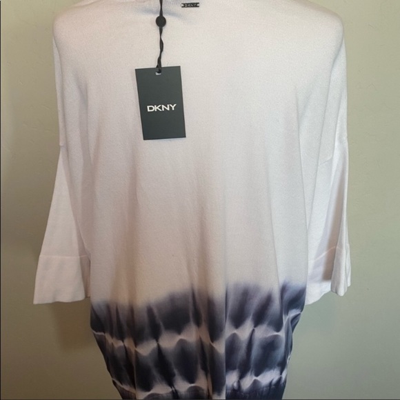 Dkny Tie Dye Lightweight Dolman Sweater - Picture 6 of 11